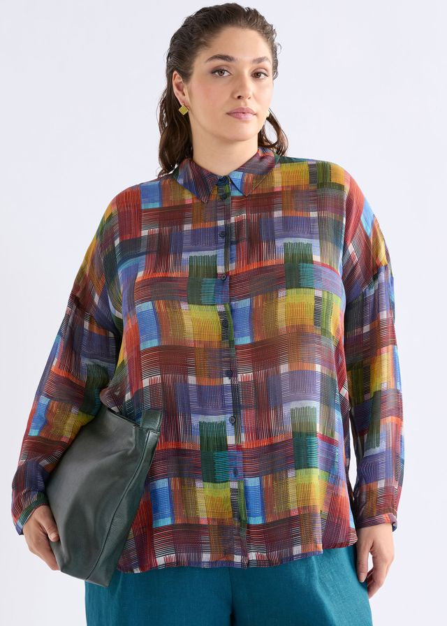 ELK Eir Sheer Shirt in Elbrus Print