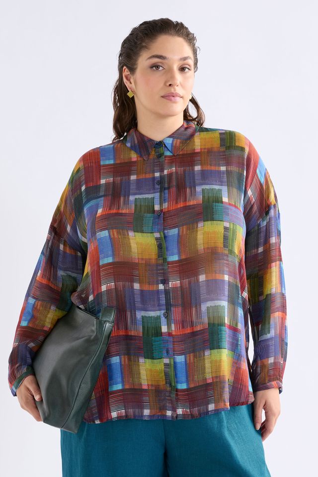 ELK Eir Sheer Shirt in Elbrus Print