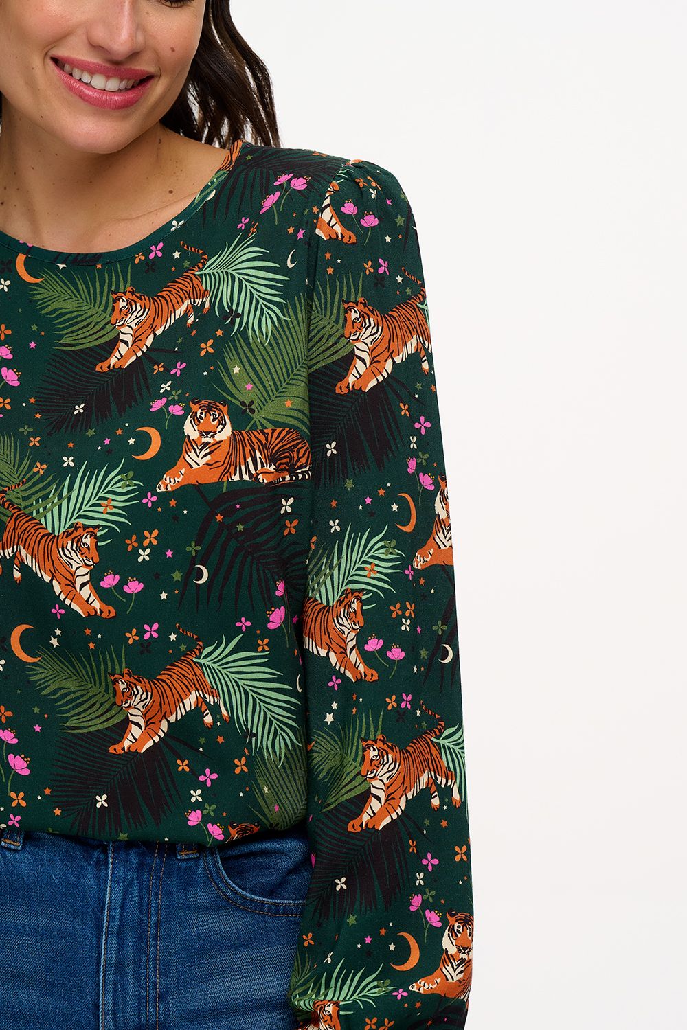 Elaina Blouse- Tiger Palm