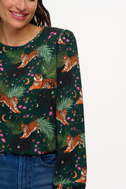 Elaina Blouse- Tiger Palm
