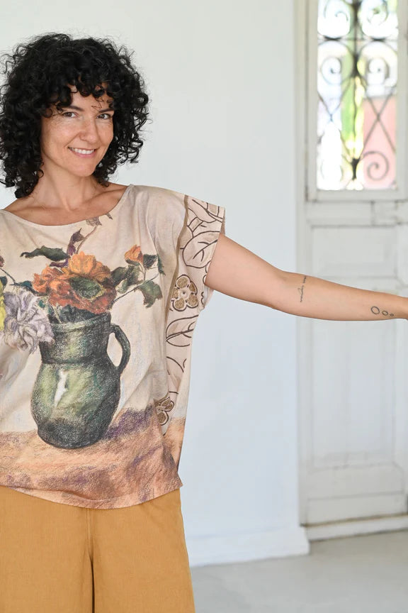 Eleanor Top- Fleurs