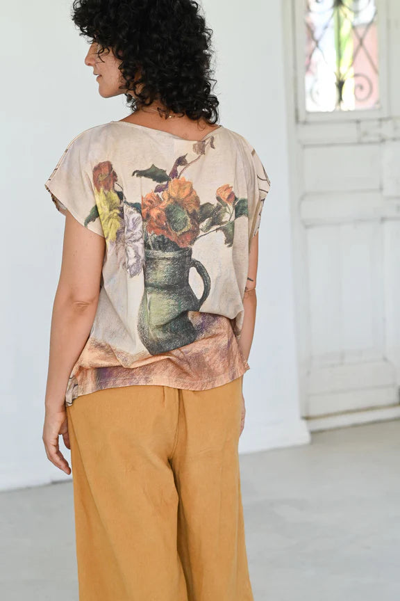 Eleanor Top- Fleurs
