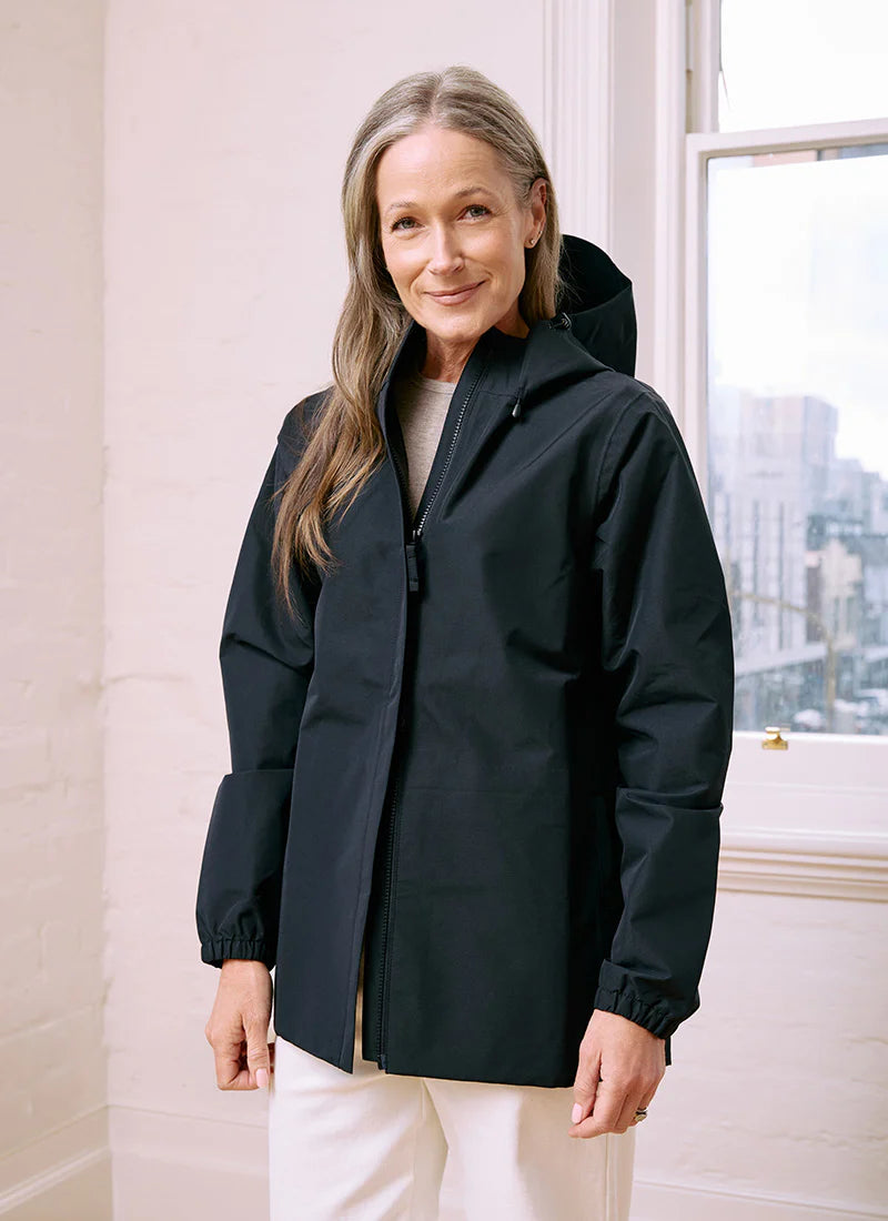 Elements Waterproof Jacket- Black