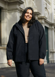 Amble Outdoors Waterproof Elements Raincoat in Black
