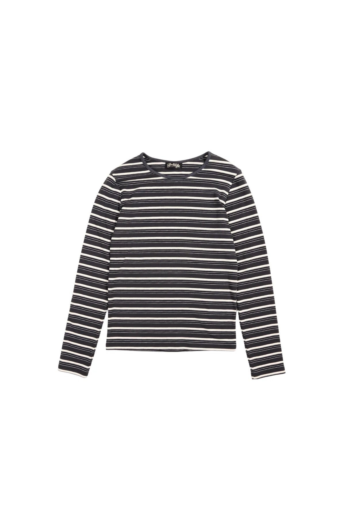 Ella Striped Top- Black