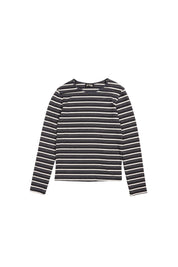 Ella Striped Top- Black