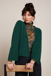King Louie Emily Cardigan Millie in Pine Green