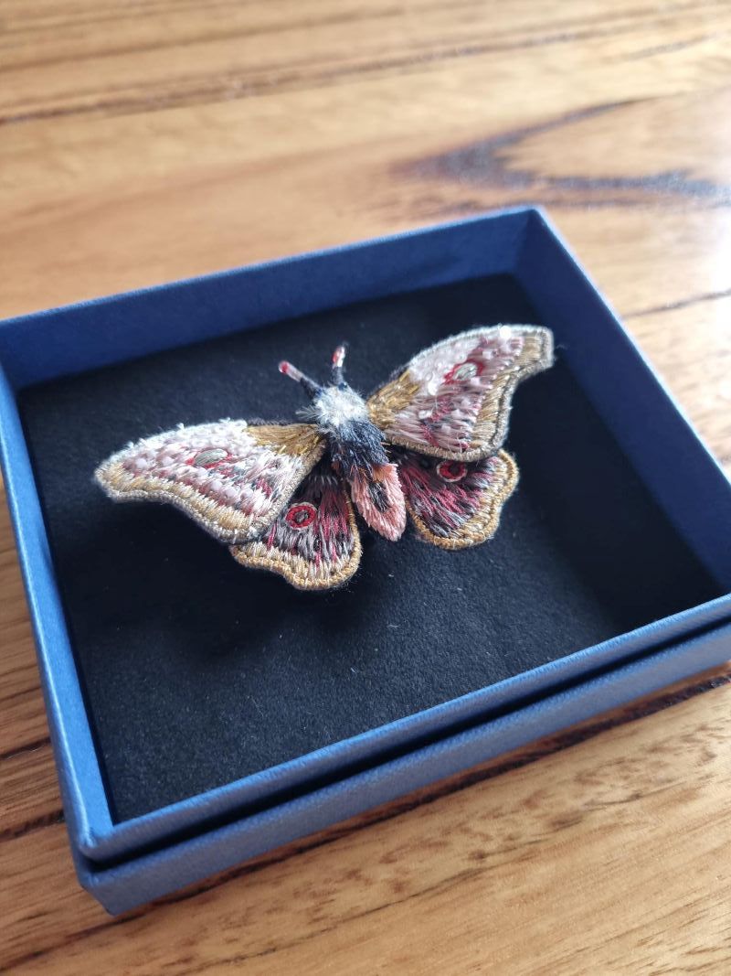 Emperor Mopane Moth Brooch