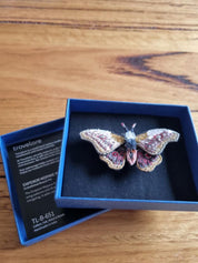 Emperor Mopane Moth Brooch