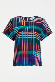 Eryn Top- Navy Ligheten Print
