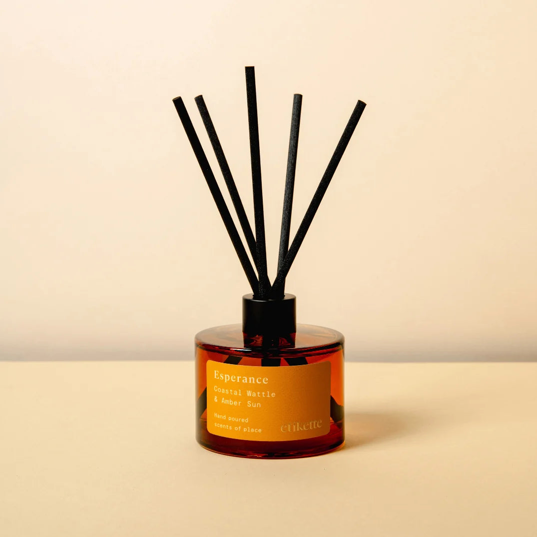 Etikette Esperance Coastal Wattle & Amber Sun Eco Reed Diffuser