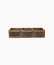 French Country 3 Part Organizer Faux Drawers