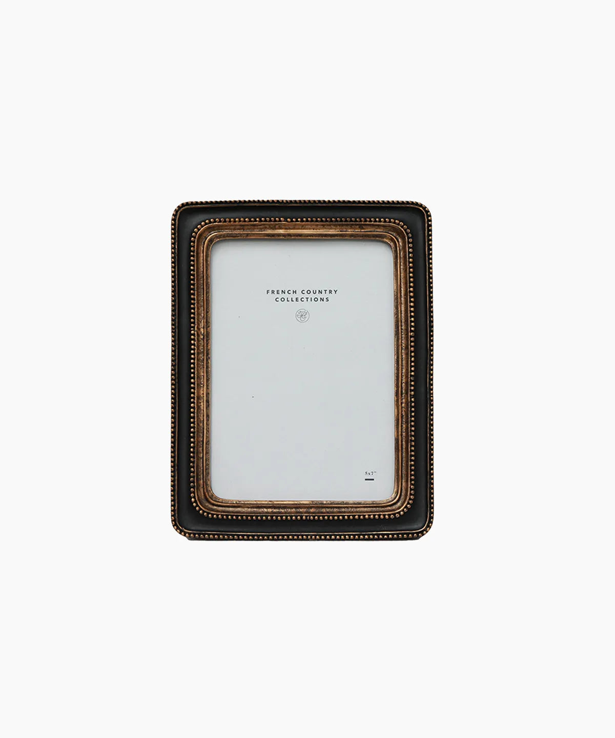 French Country Collections Beaded Black Photo Frame- 5 x 7"