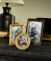 Beaded Black Photo Frame