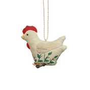 French Country Canvas Chicken Hanging Decoration