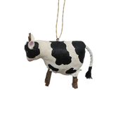 French Country Canvas Cow Hanging Decoration