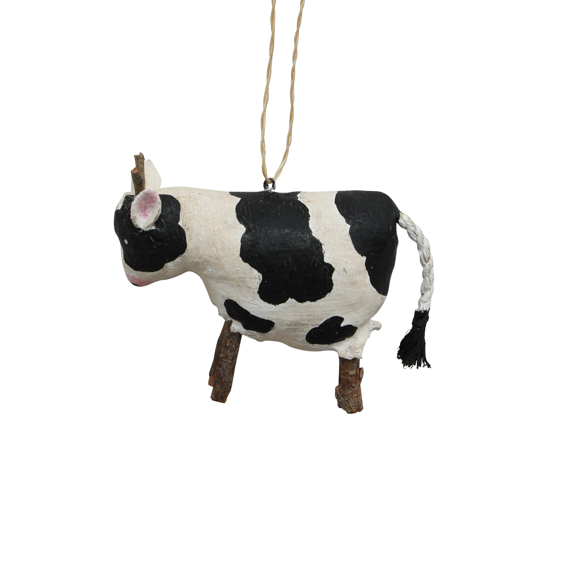 French Country Canvas Cow Hanging Decoration