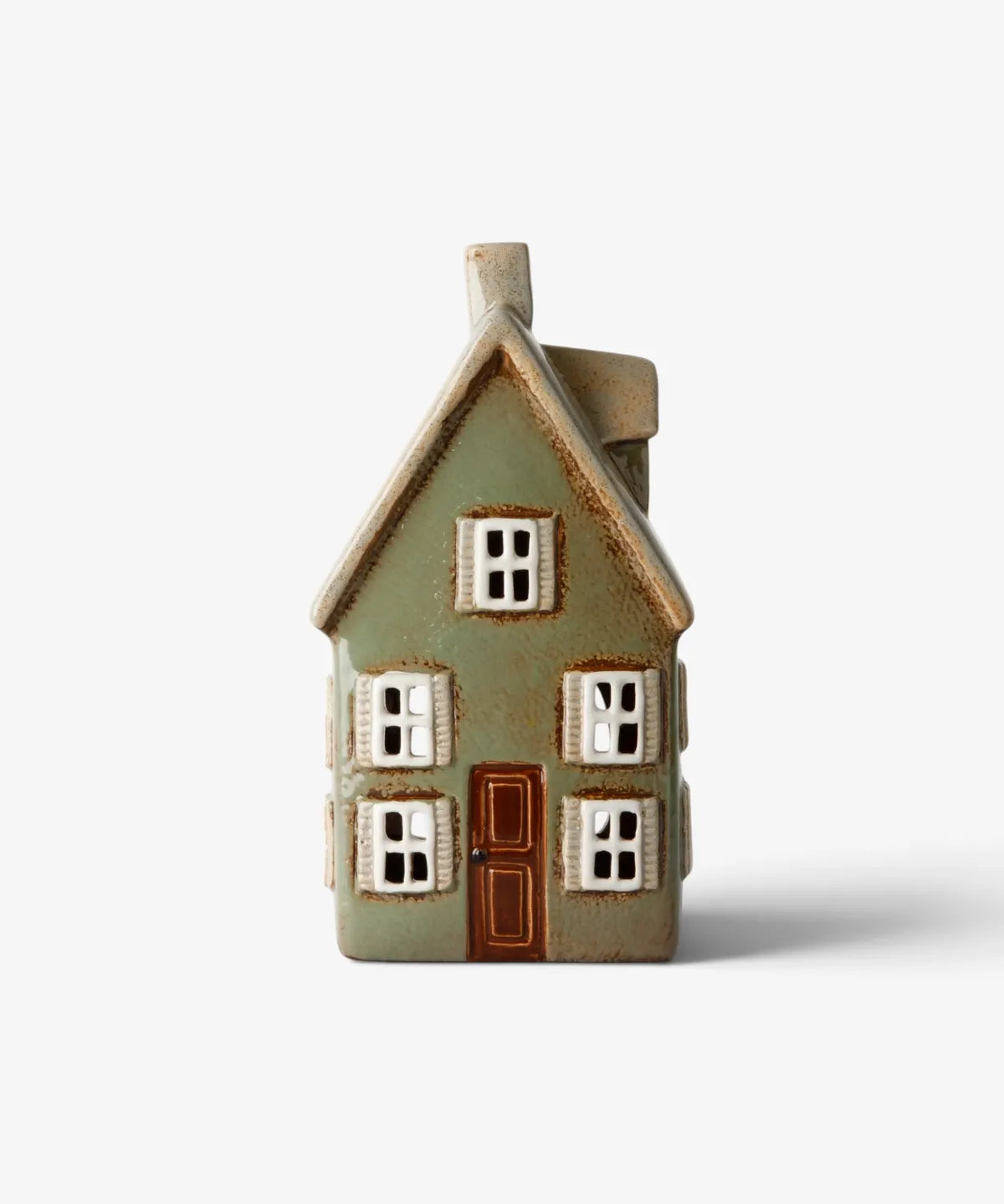 Devon Tealight Cottage Tall- Sage