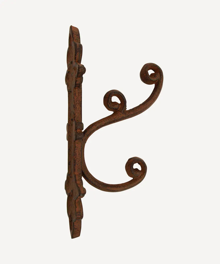 French Country Collections Porte Cast Iron Hook in Brown