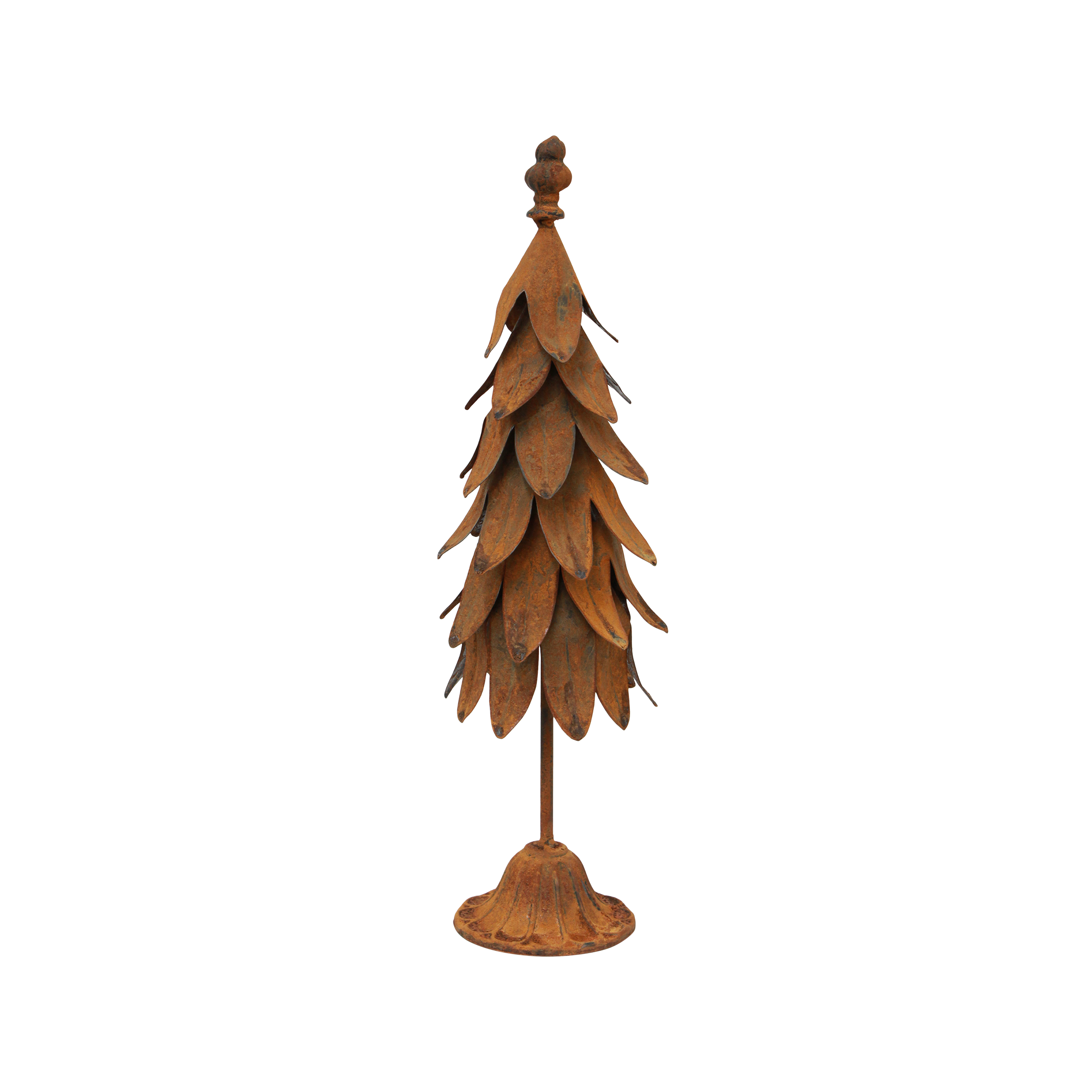 French Country Tin Tree Rust-Medium