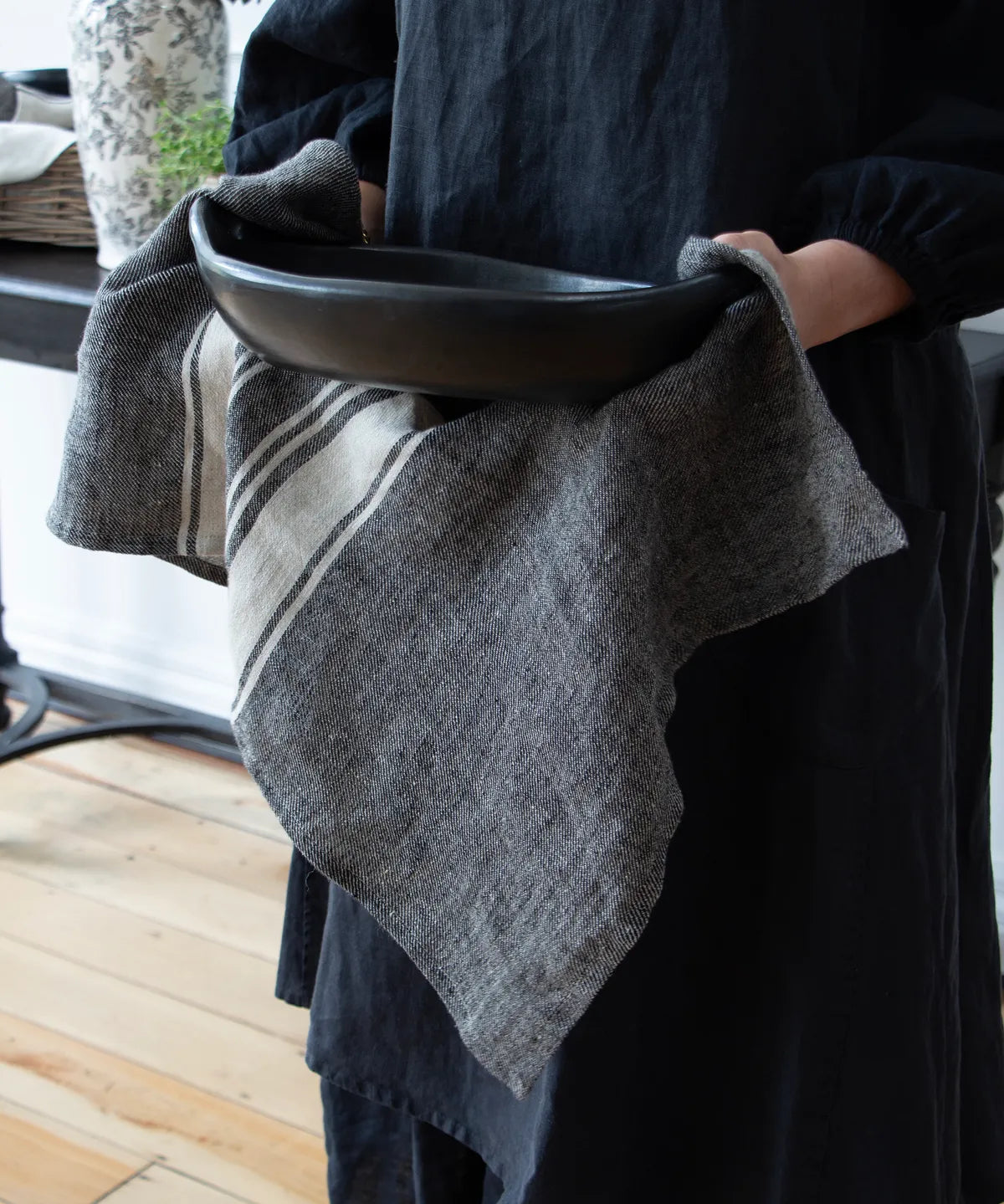 Twill Tea Towel- Charcoal