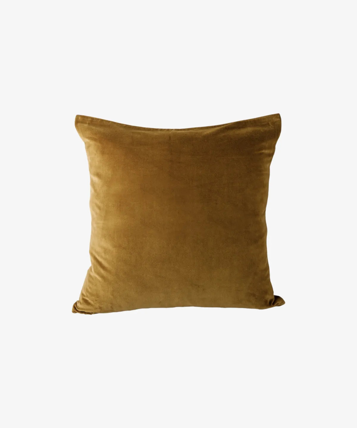 French Country Velvet Cushion Tobacco