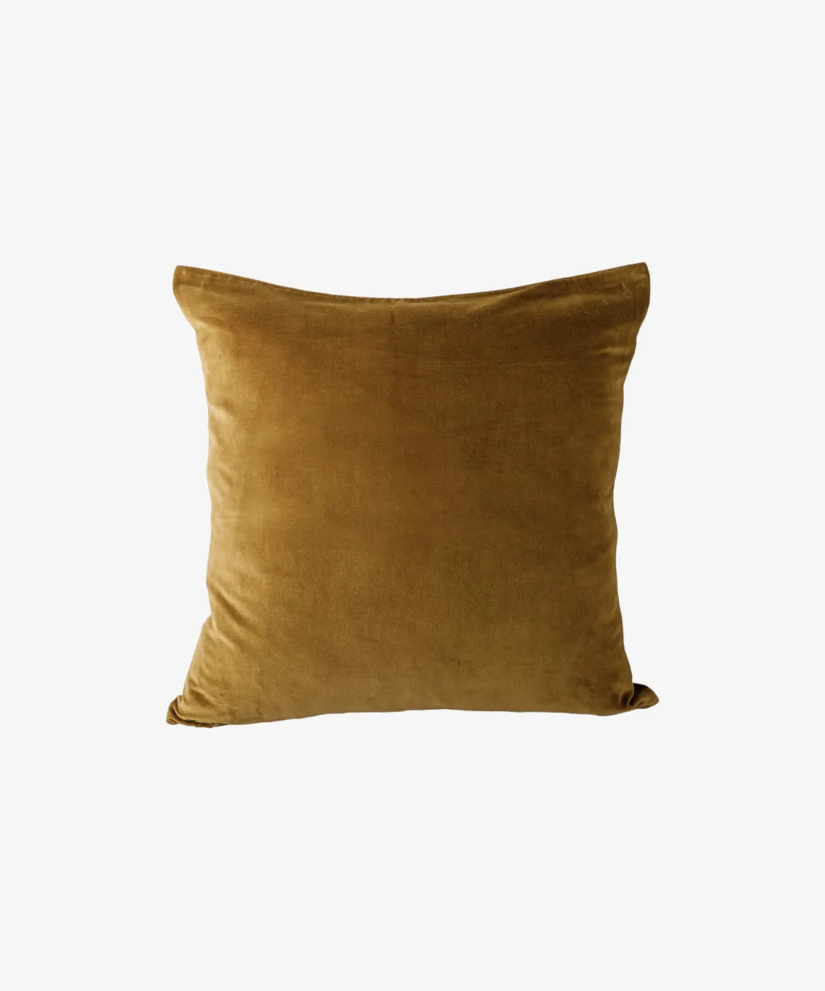French Country Velvet Cushion Tobacco