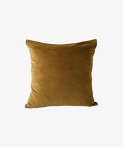 French Country Velvet Cushion Tobacco