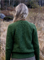 Raglan Cardigan with Cable Detail