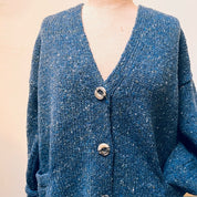 Fisherman Out of Ireland Slouchy V-Neck Cardigan