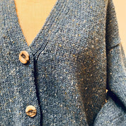 Fisherman Out of Ireland Slouchy V-Neck Cardigan