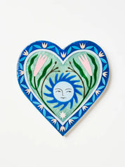 Jones & Co Fable Sun Blue Heart Wall Tile