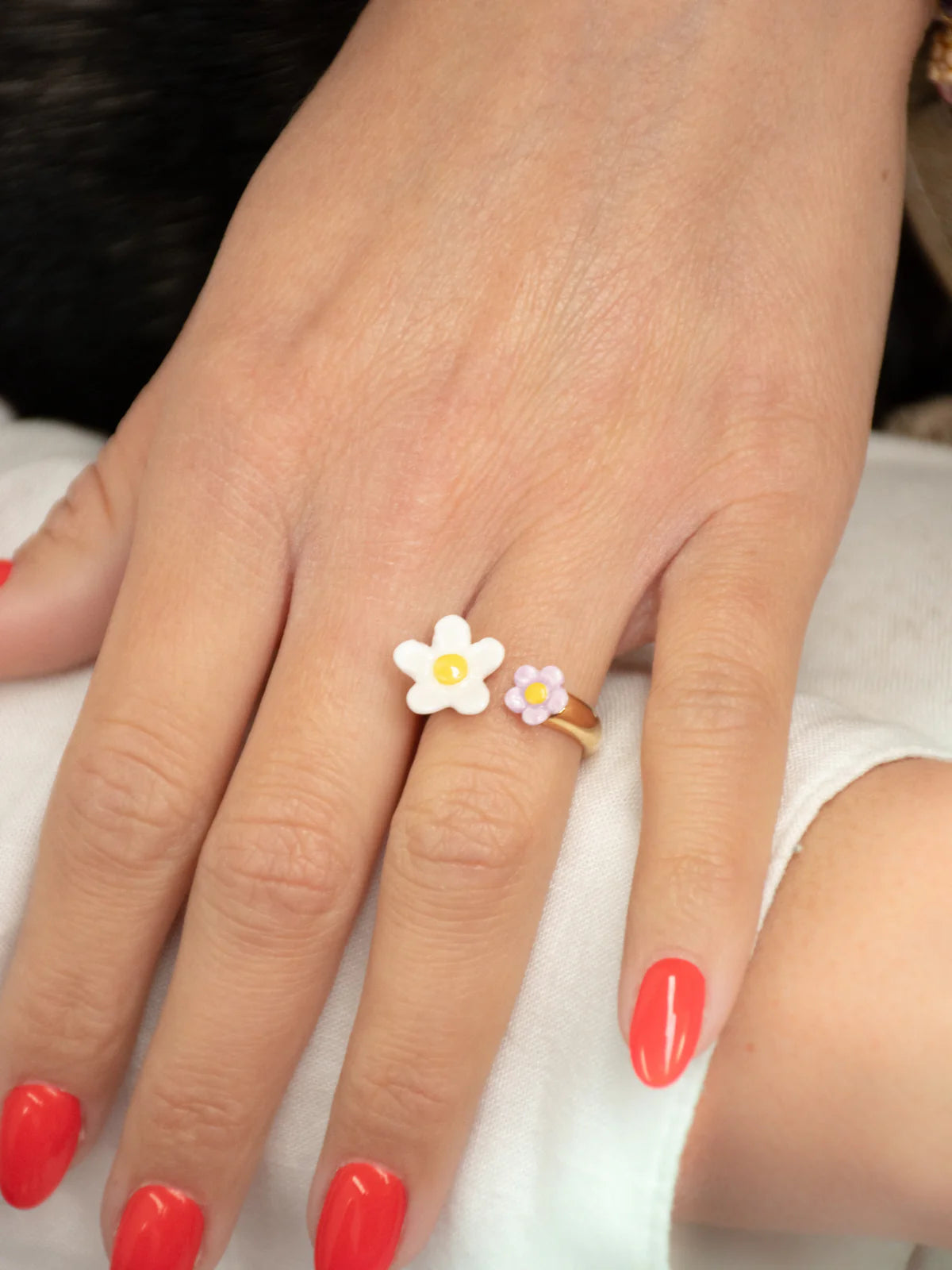 Face To Face Flower Ring