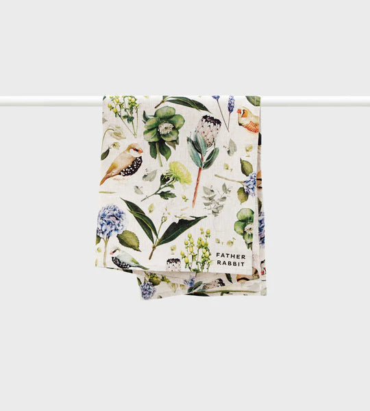 Father Rabbit Tea Towel