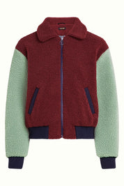 Fay Jacket Teddy- Beet Red