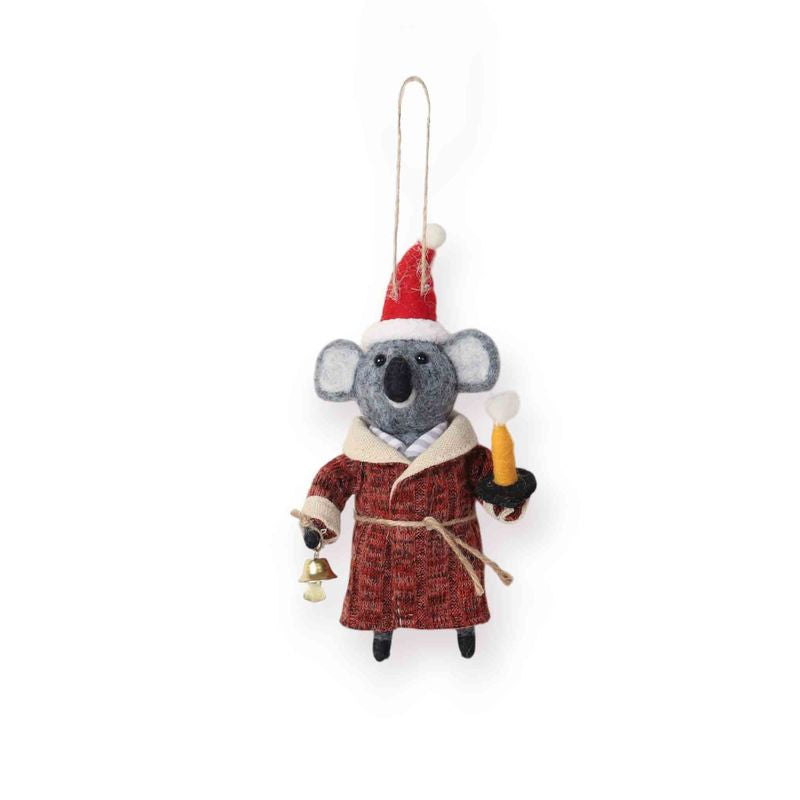 La La Land Sleepy Time Koala Felt Ornament