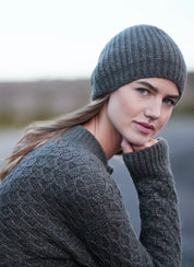 Honeycomb Stitch Alpaca Sweater- Khaki