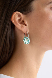 Flakkrin Small Hoop Earring- Tortoiseshell Speckle