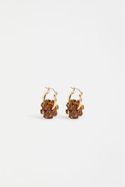 ELK the Label Flakkrin Small Hoop Earring in Tortioseshell Speckle
