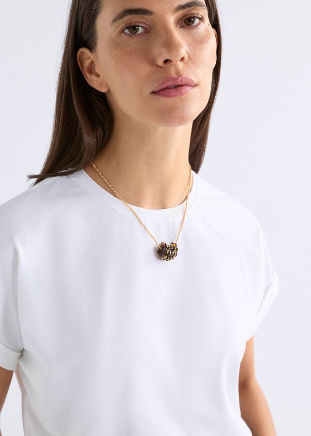 ELK the Label Flakkrin Necklace in Tortoiseshell Speckle
