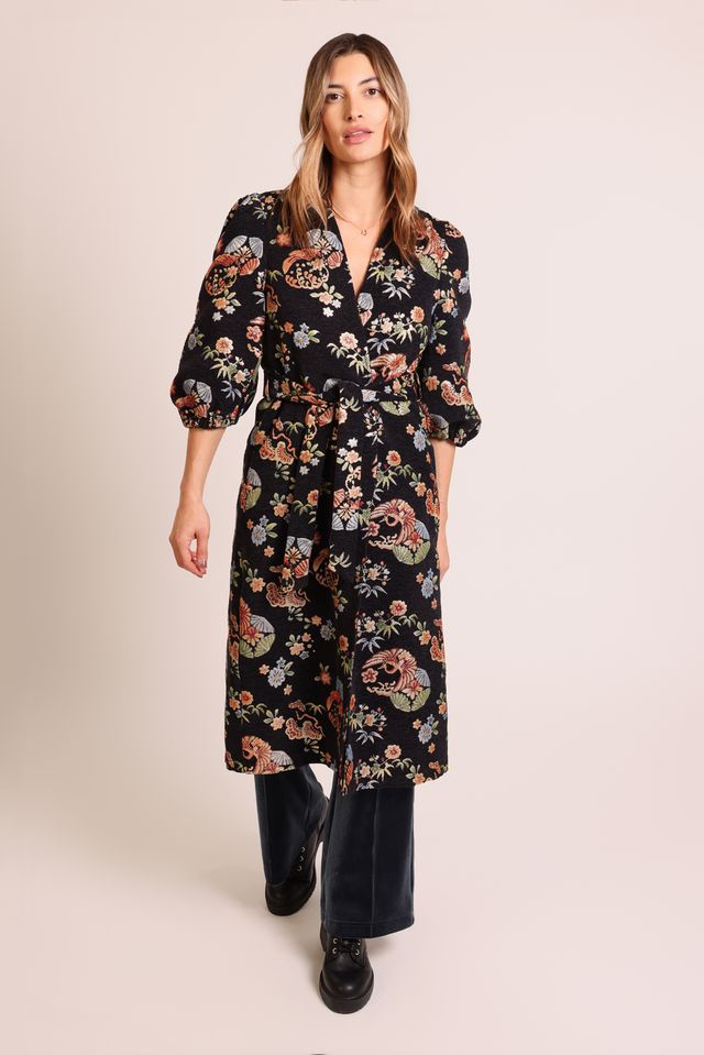 Fleeting Fools Duster Coat- Black