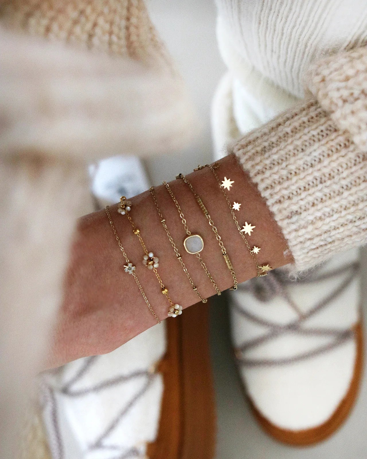 Fleur Bracelet- Green