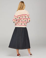 Flower Jumper- Cream Multi