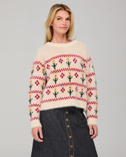 Flower Jumper- Cream Multi
