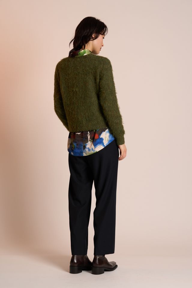 Fluff Piece Jumper- Moss