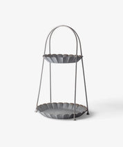 French Country Collections Fluted 2 Tier Sweets Tray