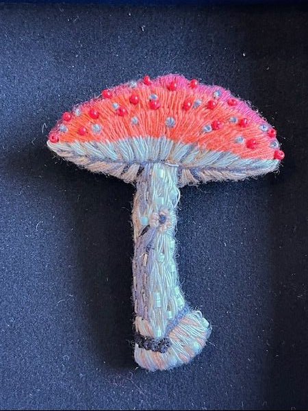 Trovelore Fly Amanita Mushroon Embellished Brooch Pin