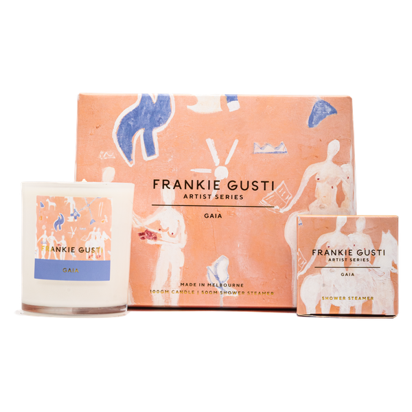 Frankie Gusti Art Series Candle and Steamer Duo in Gaia