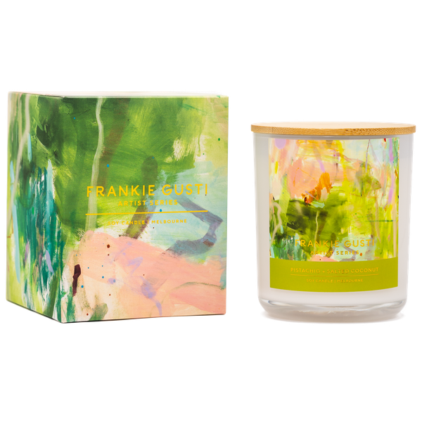 Frankie Gusti Pistachio & Salted Coconut Candle