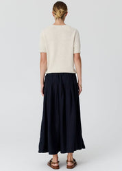 Frankie Pleat Skirt- Ink